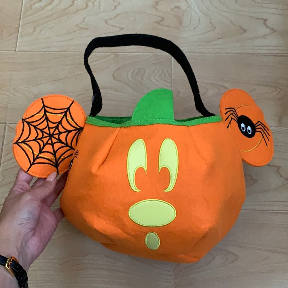 CCO✨Disney Mickey Mouse Pumpkin Trick or Treat Bag